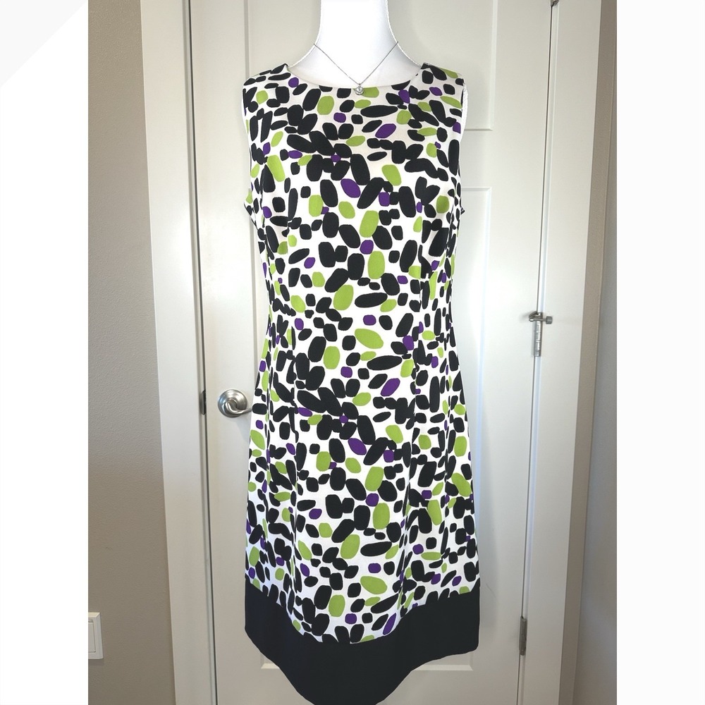 Ronni Nicole Sleeveless Sheath Dress Women's Size 10 Multi Color Knee Length - Picture 2 of 8